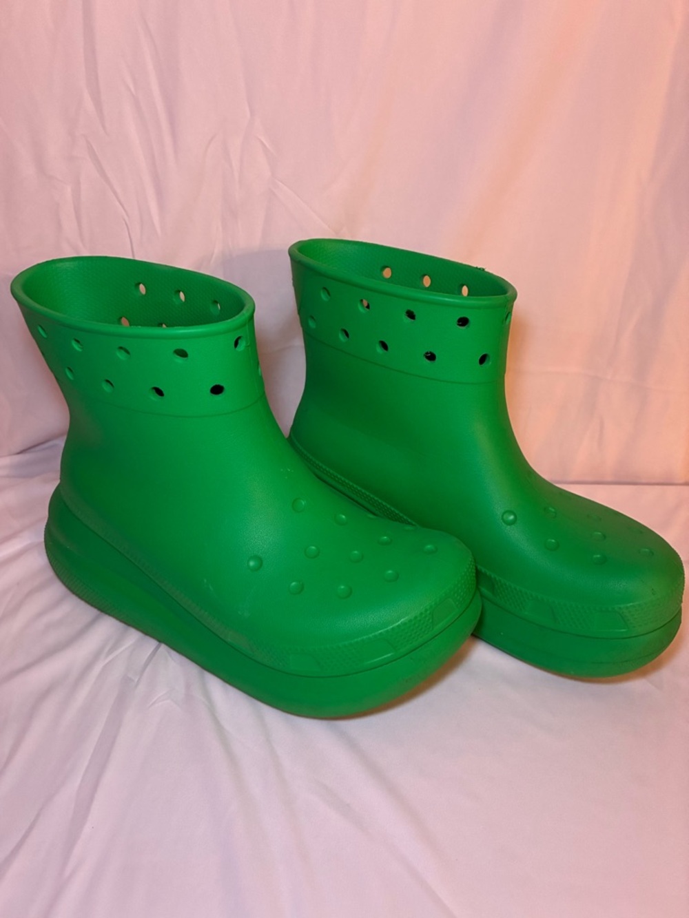 Green Croc Crush Boots